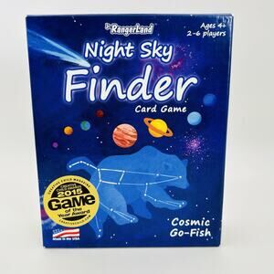 Night Sky Finder Card Game Cosmic Go-Fish Jr. RangerLand. Complete.